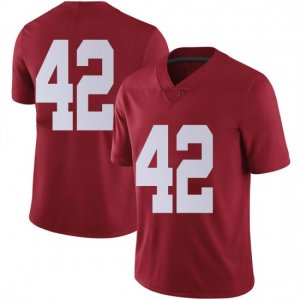 NCAA Men's Alabama Crimson Tide #42 Sam Reed Stitched College Nike Authentic No Name Crimson Football Jersey BD17L30WT